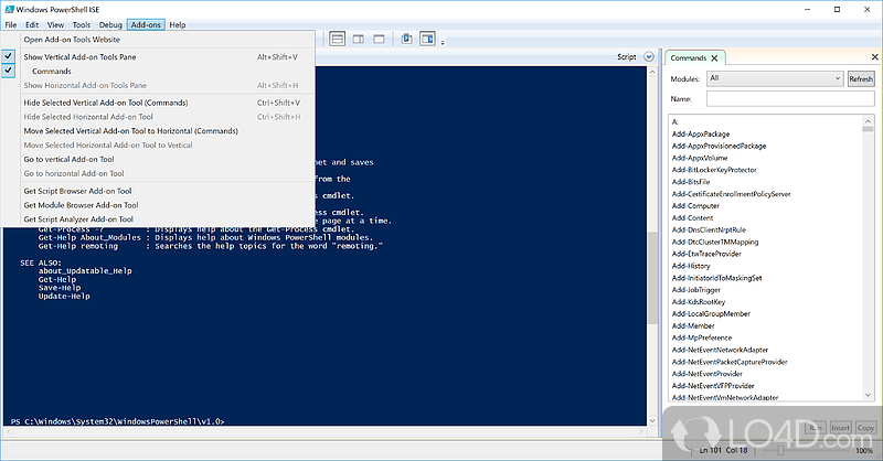 Task automation and configuration management framework from Microsoft - Screenshot of Windows PowerShell
