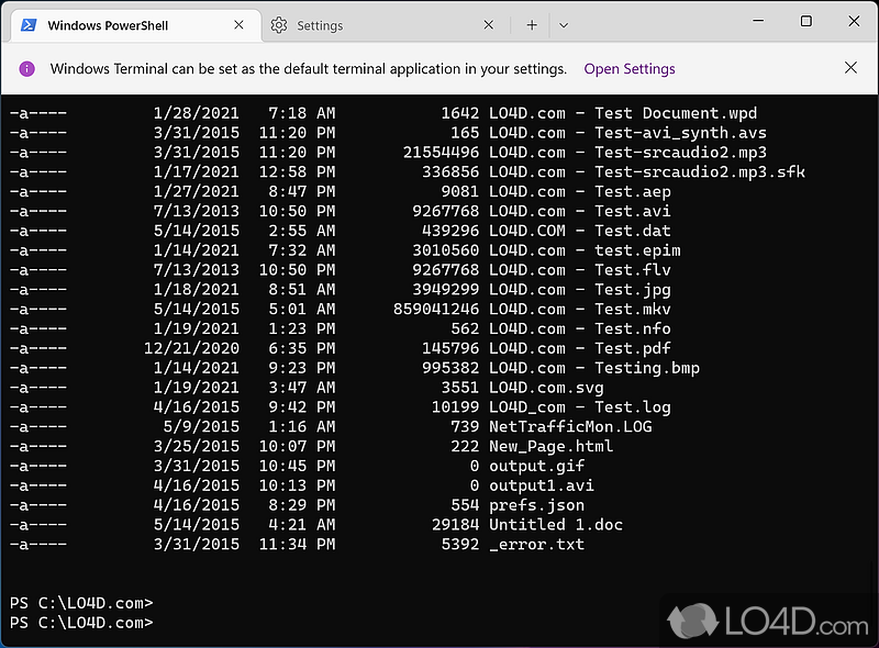 Terminal app for CLI tools and shells, such as Command Prompt, PowerShell and WSL - Screenshot of Windows Terminal