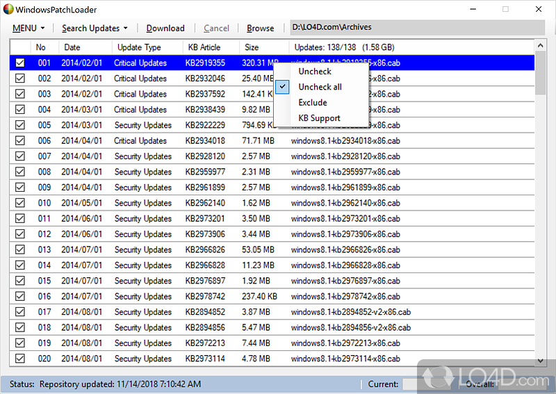 Clean feature lineup - Screenshot of WindowsPatchLoader