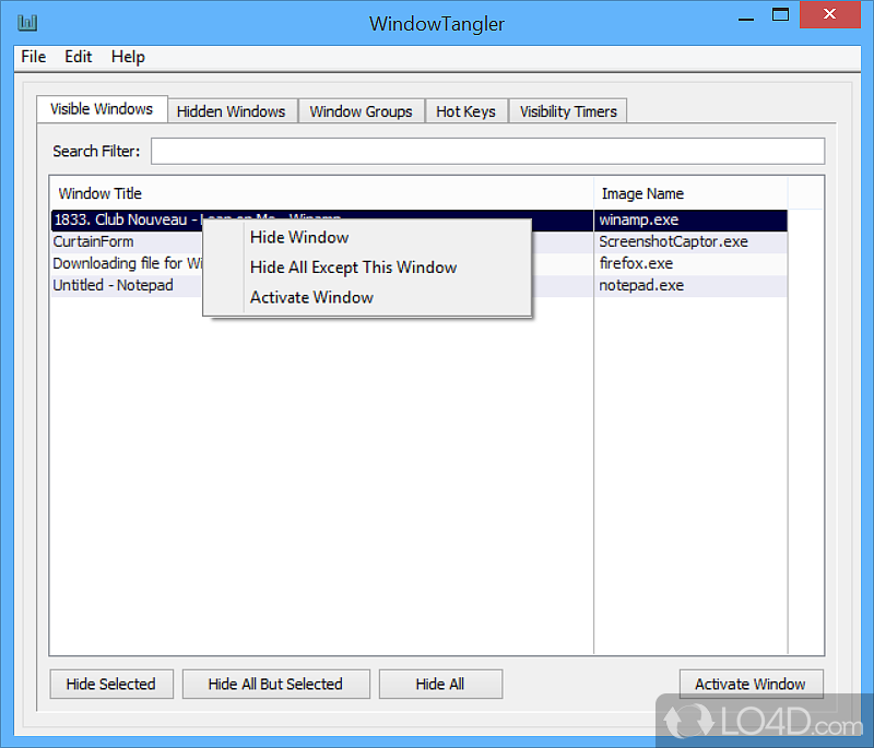 WindowTangler screenshot