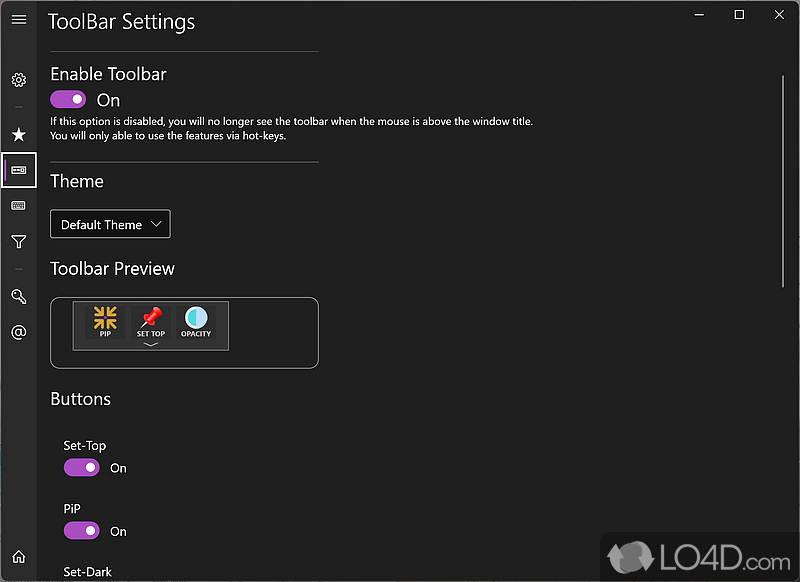 WindowTop: Manage - Screenshot of WindowTop