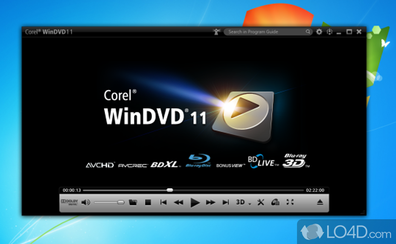 Freshly-revamped free DVD software - Screenshot of WinDVD