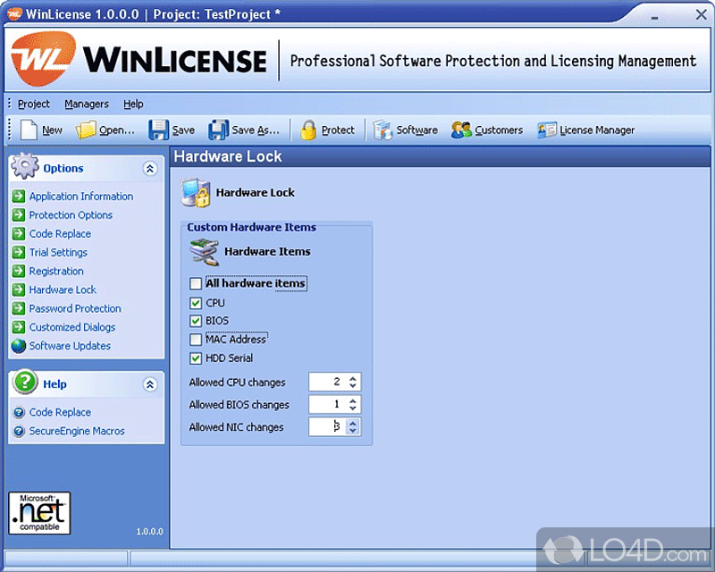 Customizable trial periods - Screenshot of WinLicense