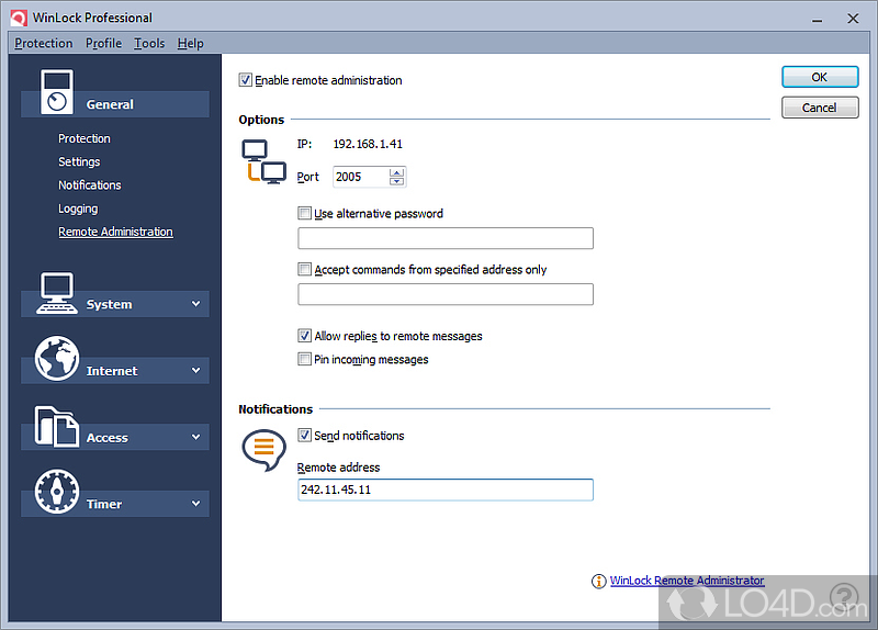 WinLock Professional: Security tool - Screenshot of WinLock Professional