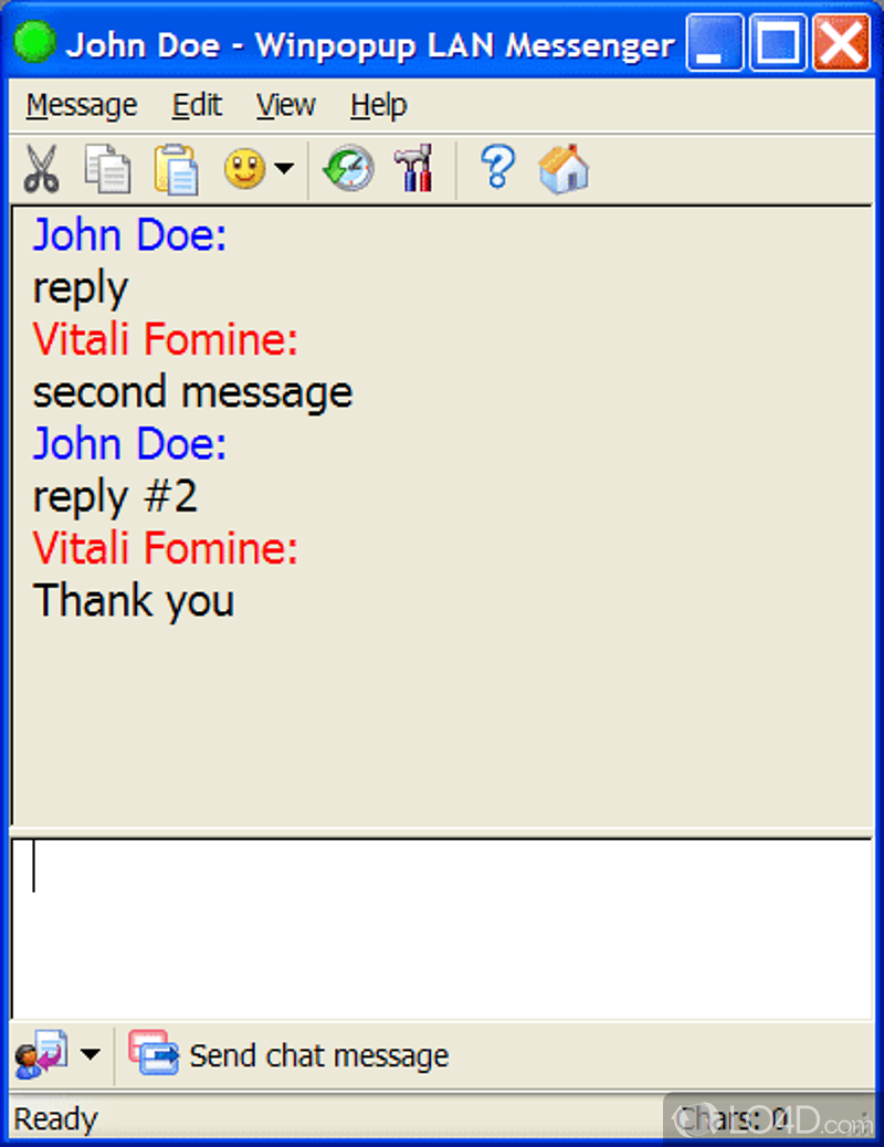 LAN Messenger: Intranet chat - Screenshot of LAN Messenger