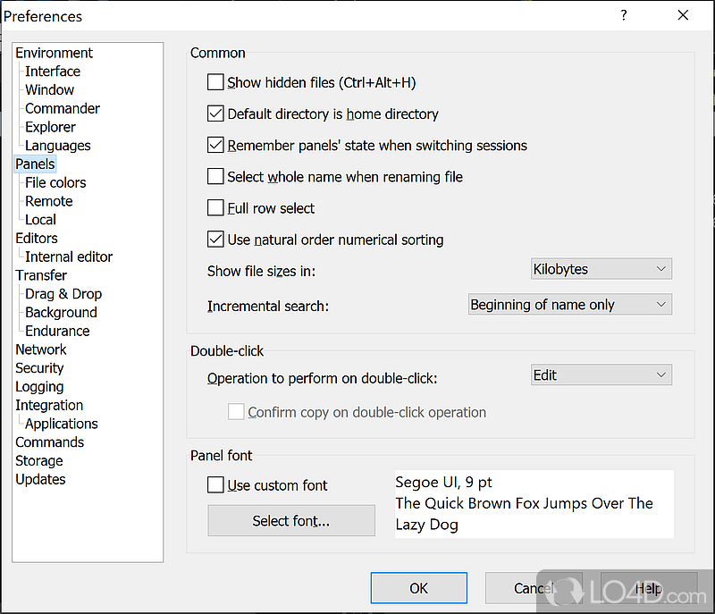 WinSCP: Commander - Screenshot of WinSCP