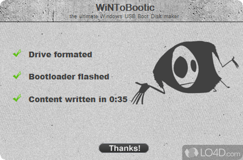 Straightforward interface and options - Screenshot of WinToBootic