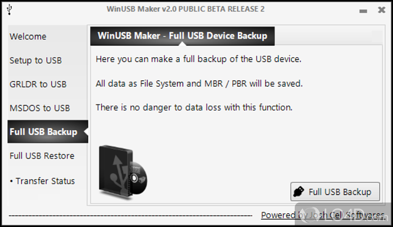 WinUSB Maker: ISO image - Screenshot of WinUSB Maker