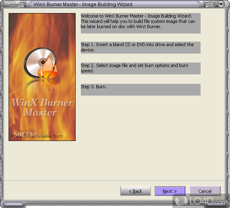Professional burning app - Screenshot of WinX Burner Master