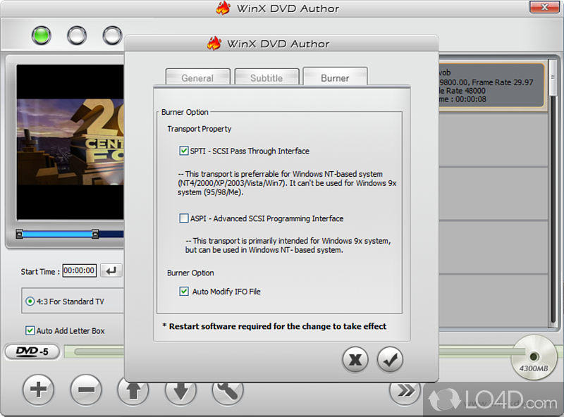 Easily convert and burn MKV - Screenshot of WinX DVD Author