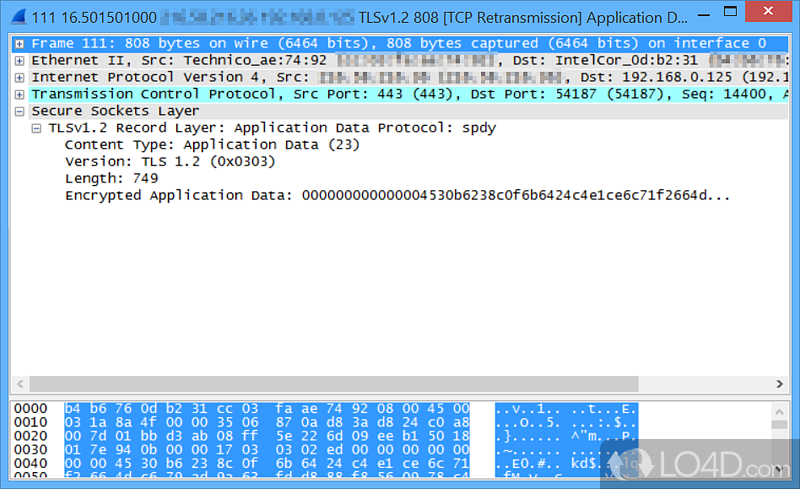 Analyze network traffic from Wireless, Ethernet, VLAN, and Bluetooth - Screenshot of Wireshark