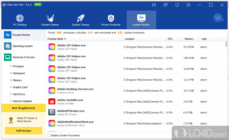 Improve your Windows PC's performance - Screenshot of Wise Care 365