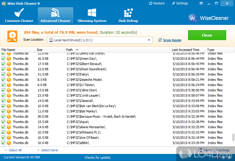 Wise Disk Cleaner - Screenshots