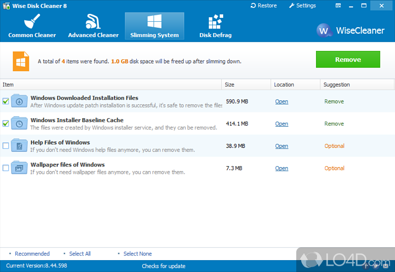 wise disk cleaner safe to clean registry