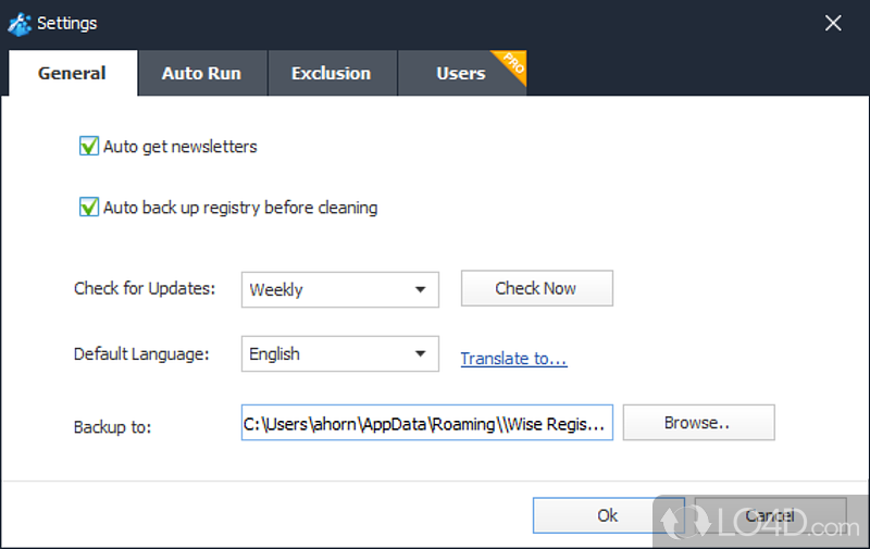 Wise Registry Cleaner Free screenshot