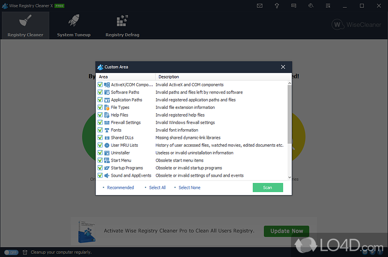 Wise Registry Cleaner Free screenshot