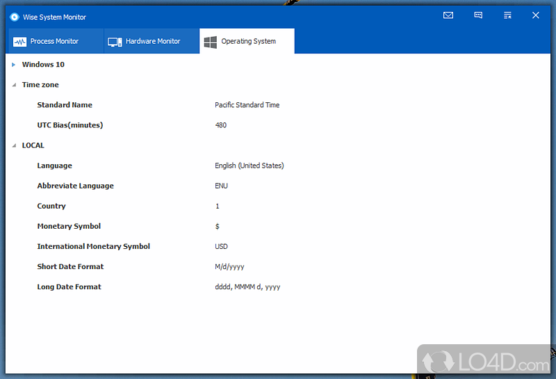 Wise System Monitor: Detailed list - Screenshot of Wise System Monitor