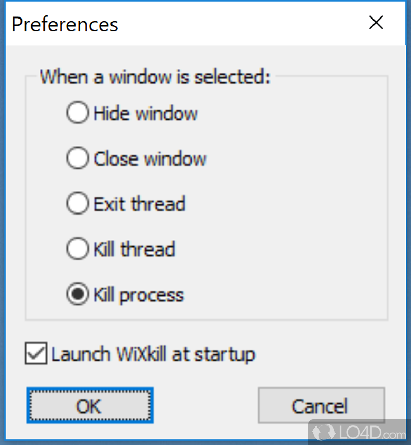 Wixkill: User interface - Screenshot of Wixkill