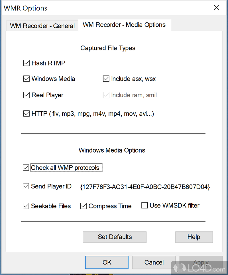 Record streaming audio and video quickly and simply - Screenshot of WM Recorder