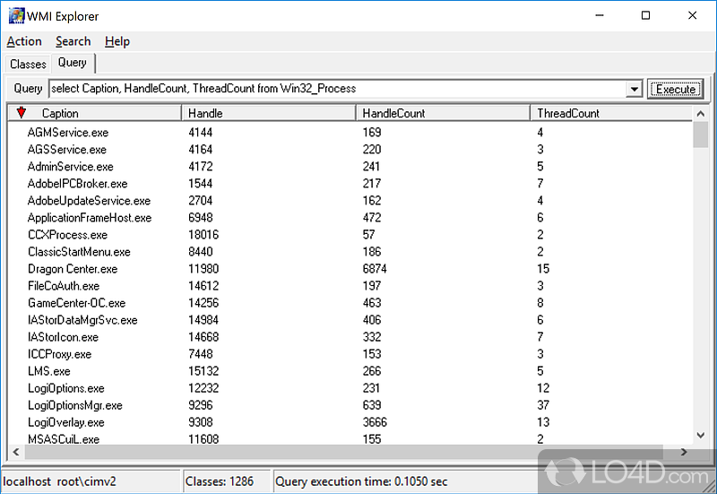 WMI Explorer screenshot