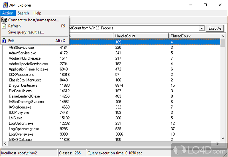 WMI Explorer screenshot