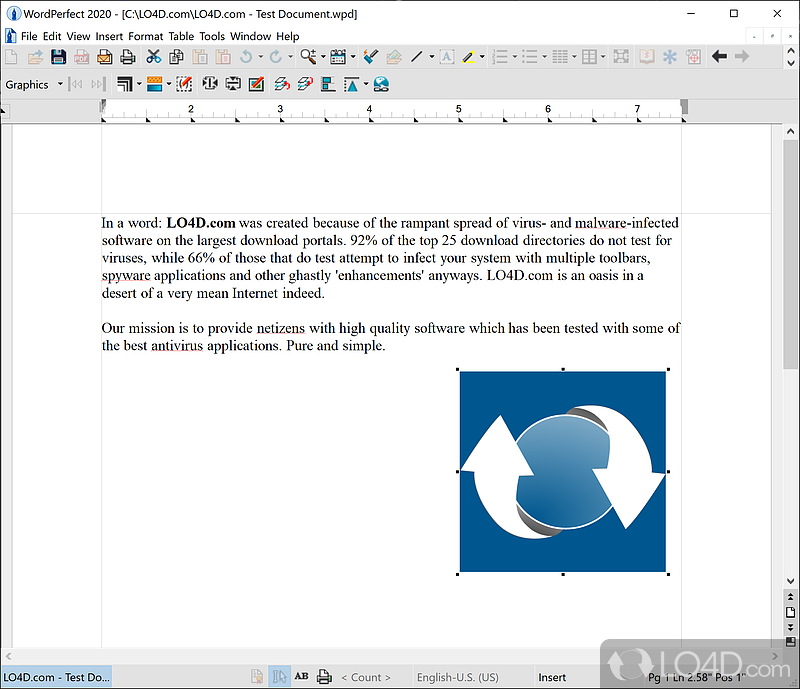 Well-rounded office suite with a large number of options - Screenshot of WordPerfect Office