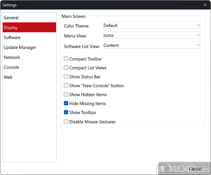 System Utility Manager - Screenshot of WSCC