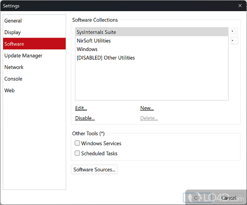 Utility management - Screenshot of WSCC