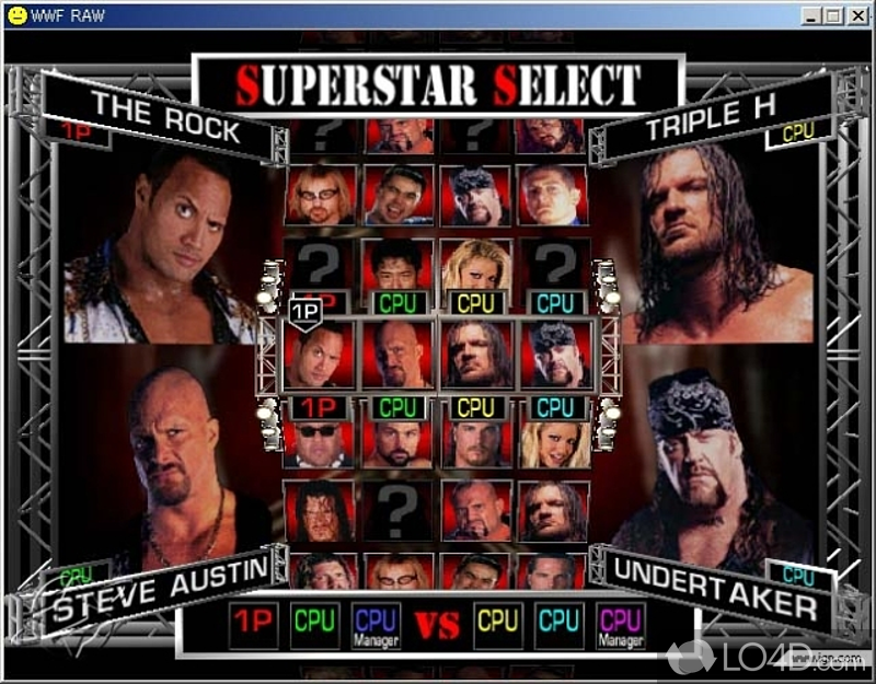 A game about wrestling - Screenshot of WWE Raw