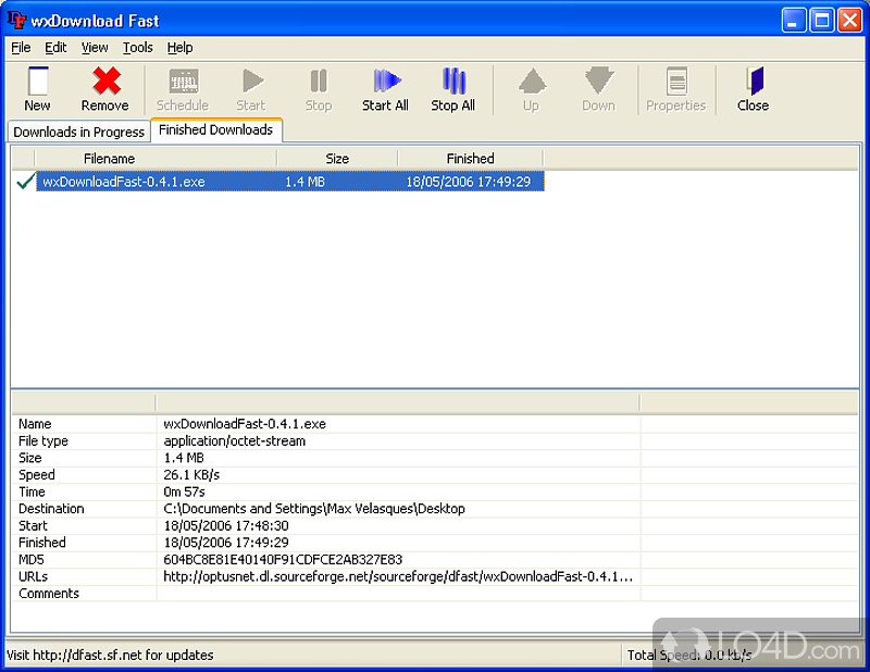 wxDownload Fast screenshot