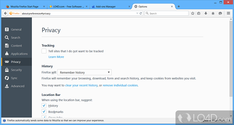 X-Firefox screenshot