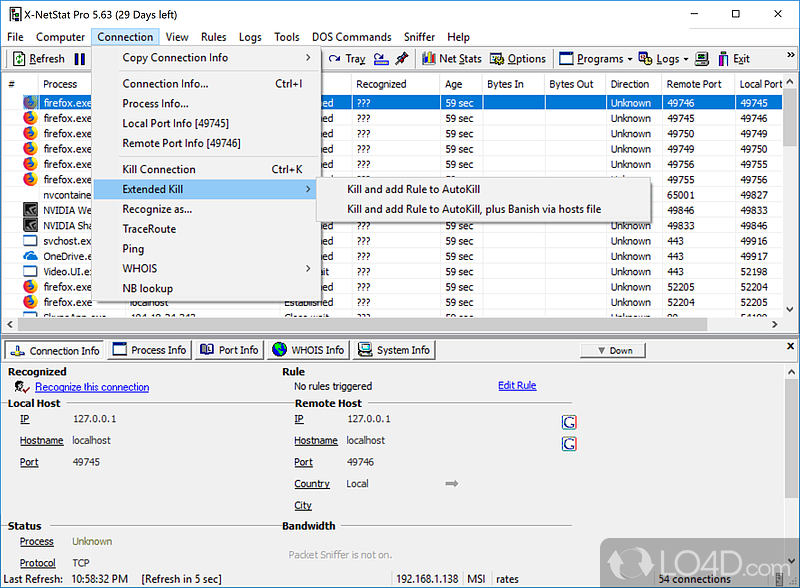 X-NetStat Professional screenshot