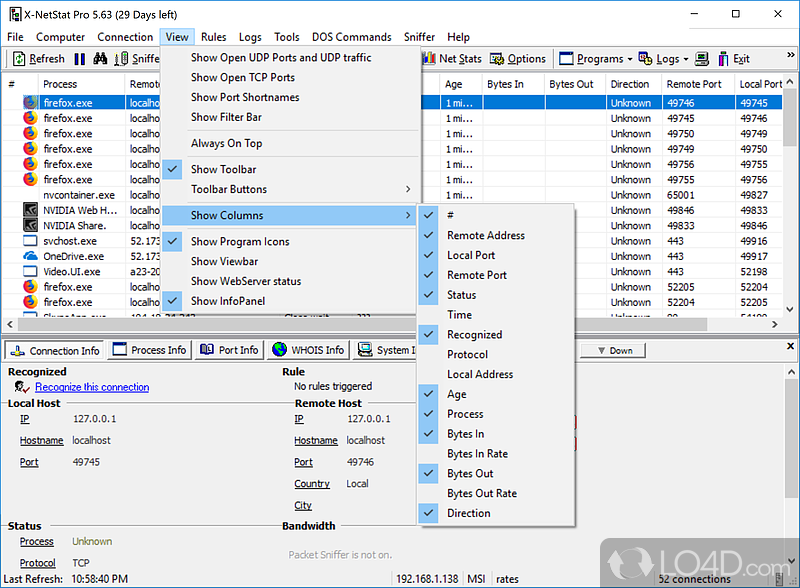 X-NetStat Professional screenshot