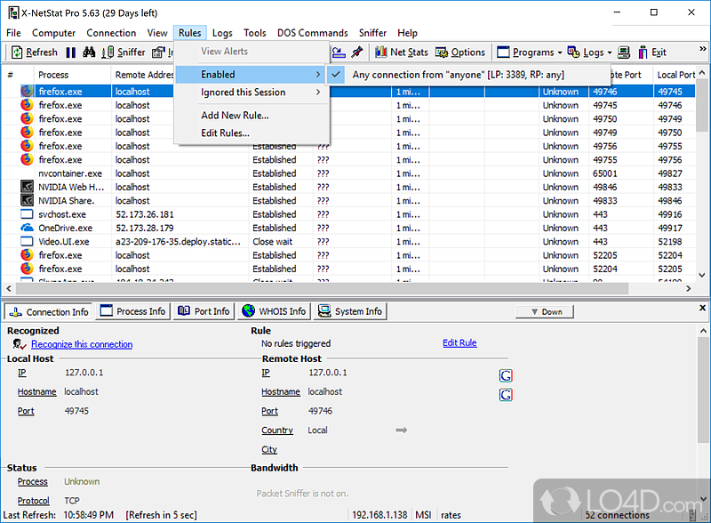 X-NetStat Professional screenshot