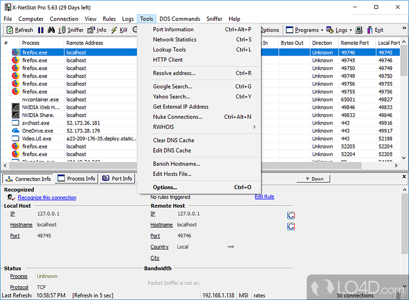 X-NetStat Professional screenshot