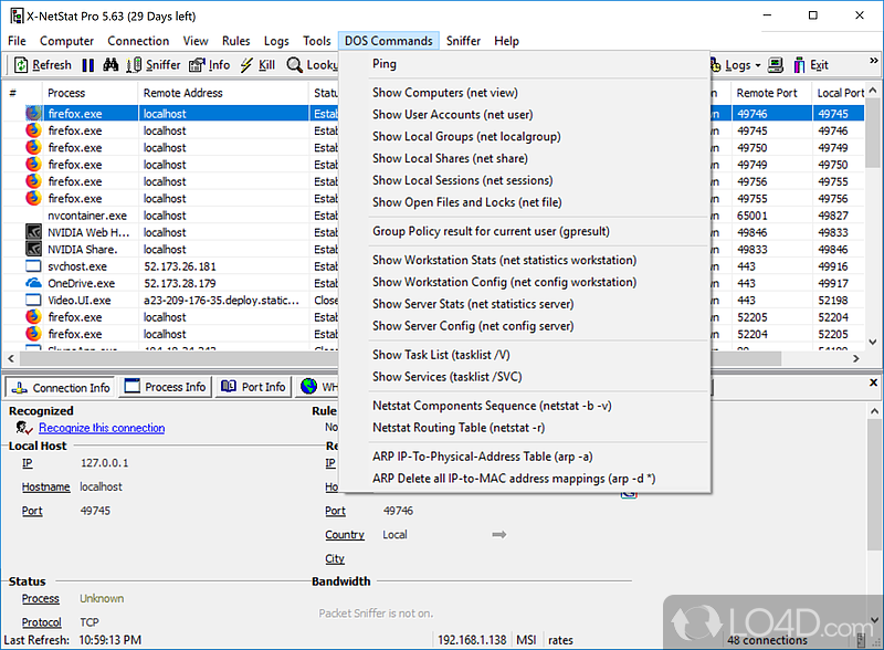 X-NetStat Professional screenshot