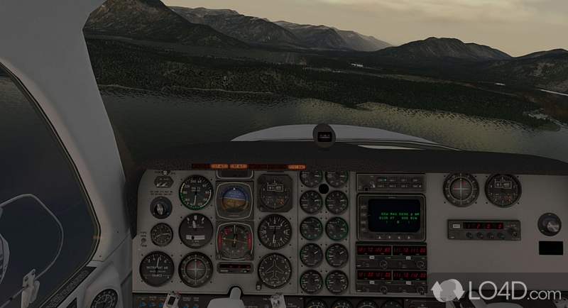 Flight simulator software - Screenshot of X-Plane 10