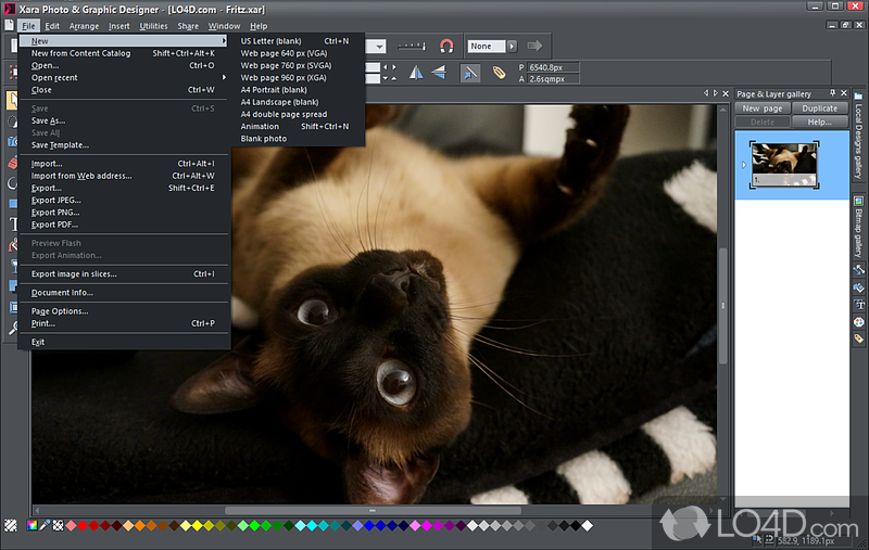 Xara Photo & Graphic Designer screenshot