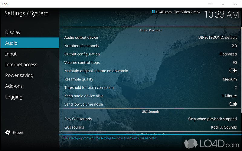 Kodi: Compiles - Screenshot of Kodi