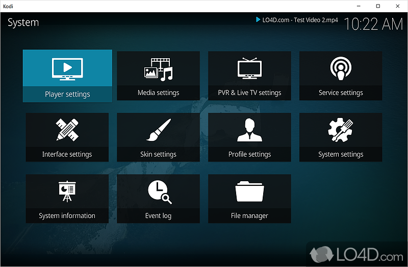 Custom media library configuration - Screenshot of Kodi