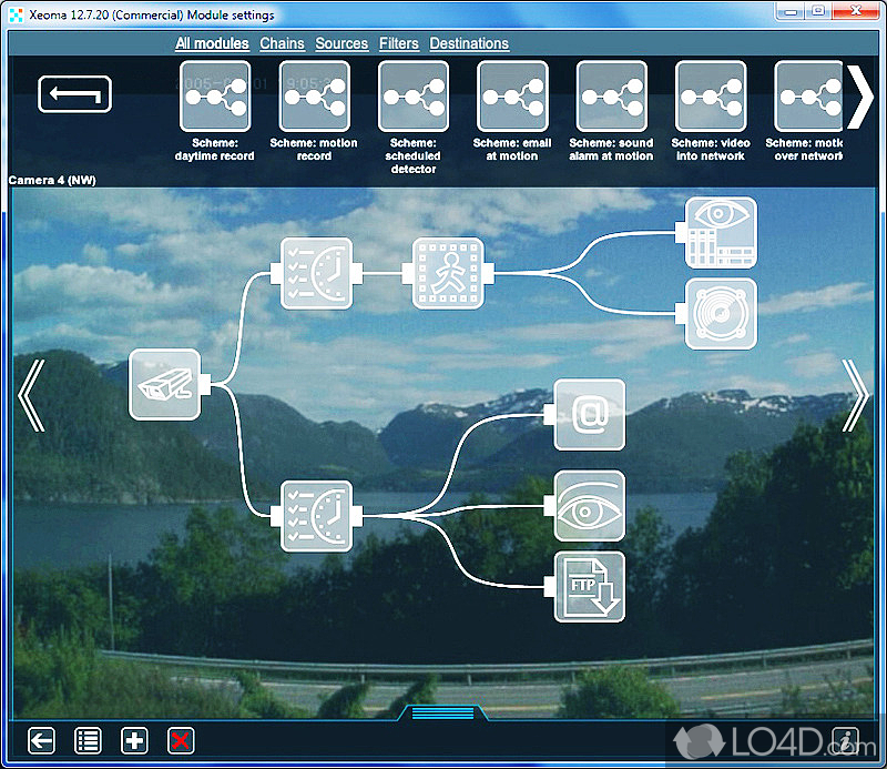 Construction-set video surveillance - Screenshot of Xeoma