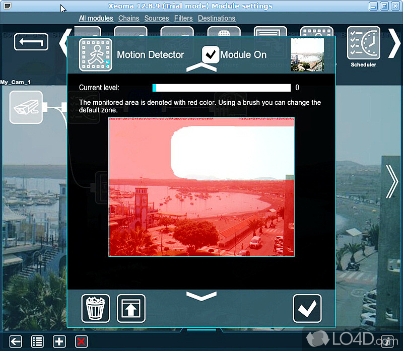 Connect cameras easily to powerful video surveillance from small to big systems - Screenshot of Xeoma