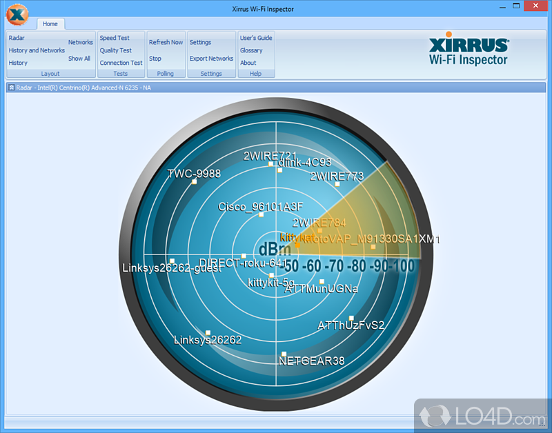 Free Software for Smart Surfers - Screenshot of Xirrus Wi-Fi Inspector