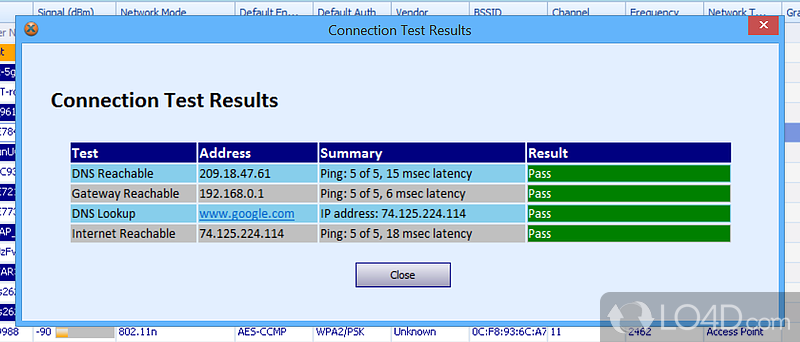 Xirrus Wi-Fi Inspector: User interface - Screenshot of Xirrus Wi-Fi Inspector