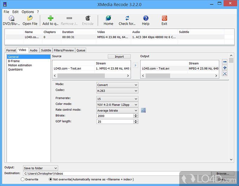 download the new version for windows XMedia Recode 3.5.8.1