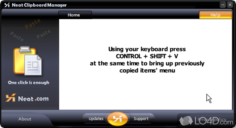 Windows Clipboard Utility - Screenshot of xNeat Clipboard Manager
