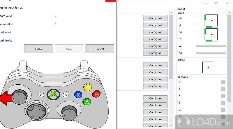 A straightforward tool that enables you to use your old game controllers again - Screenshot of XOutput