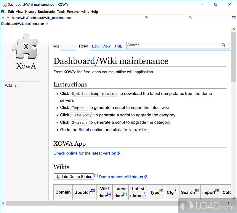 XOWA screenshot