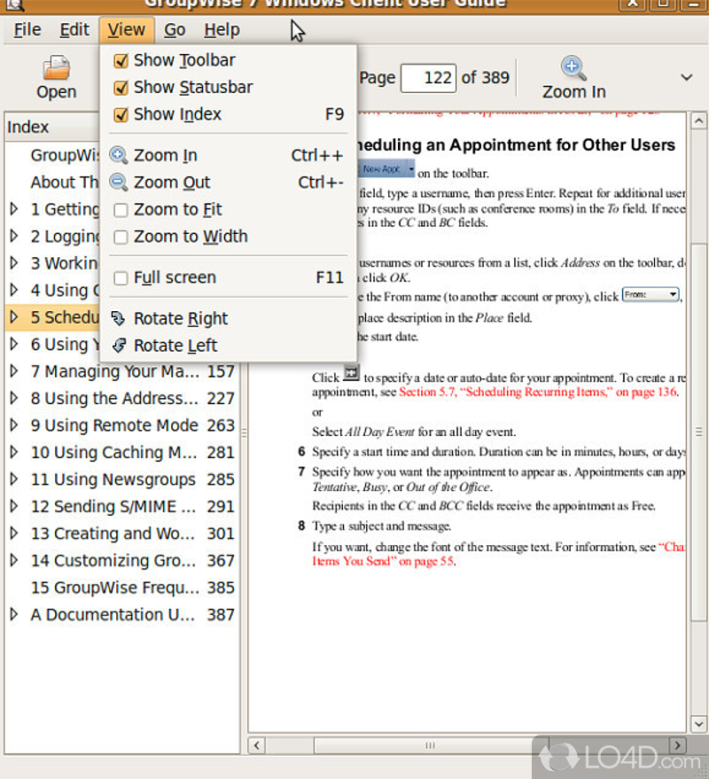 Extract information, convert, grab and chance the password or print the PDF documents you are managing - Screenshot of Xpdf