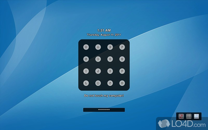 Pattern Lock Your Computer - Screenshot of XUS PC Lock